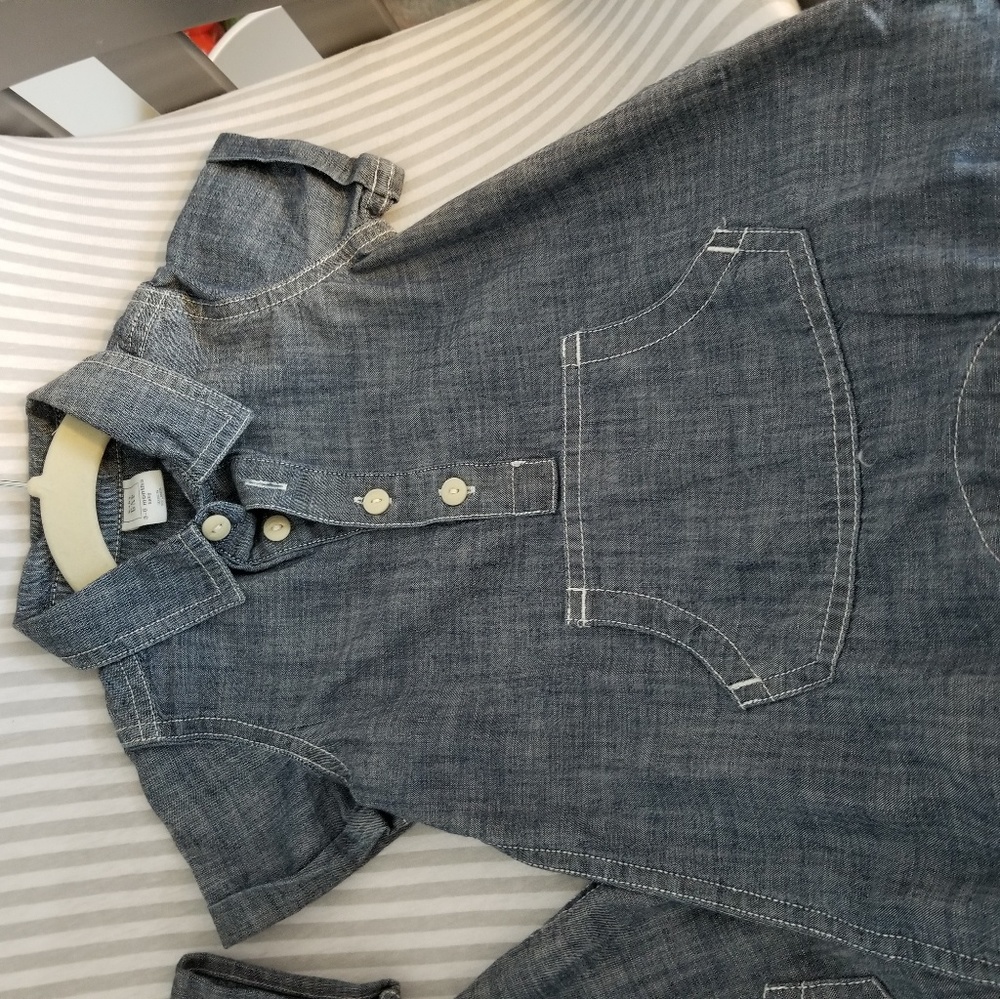 Baby Gap Jean Romper - Picture 3 of 3